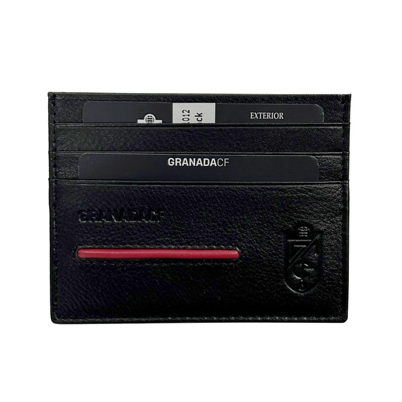 Tarjetero Piel Raya Roja Granada CF