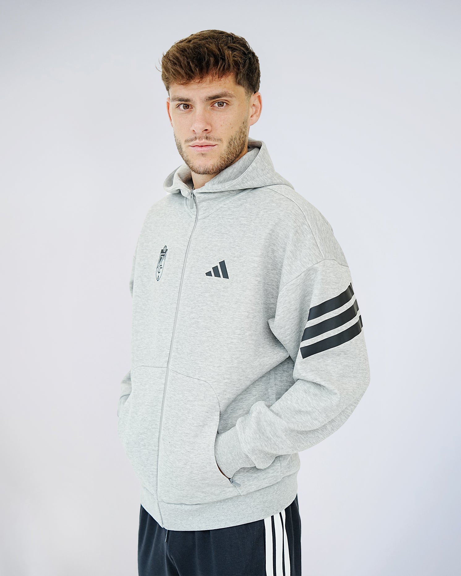 Chaqueta FI Gris Hombre adidas 25-26