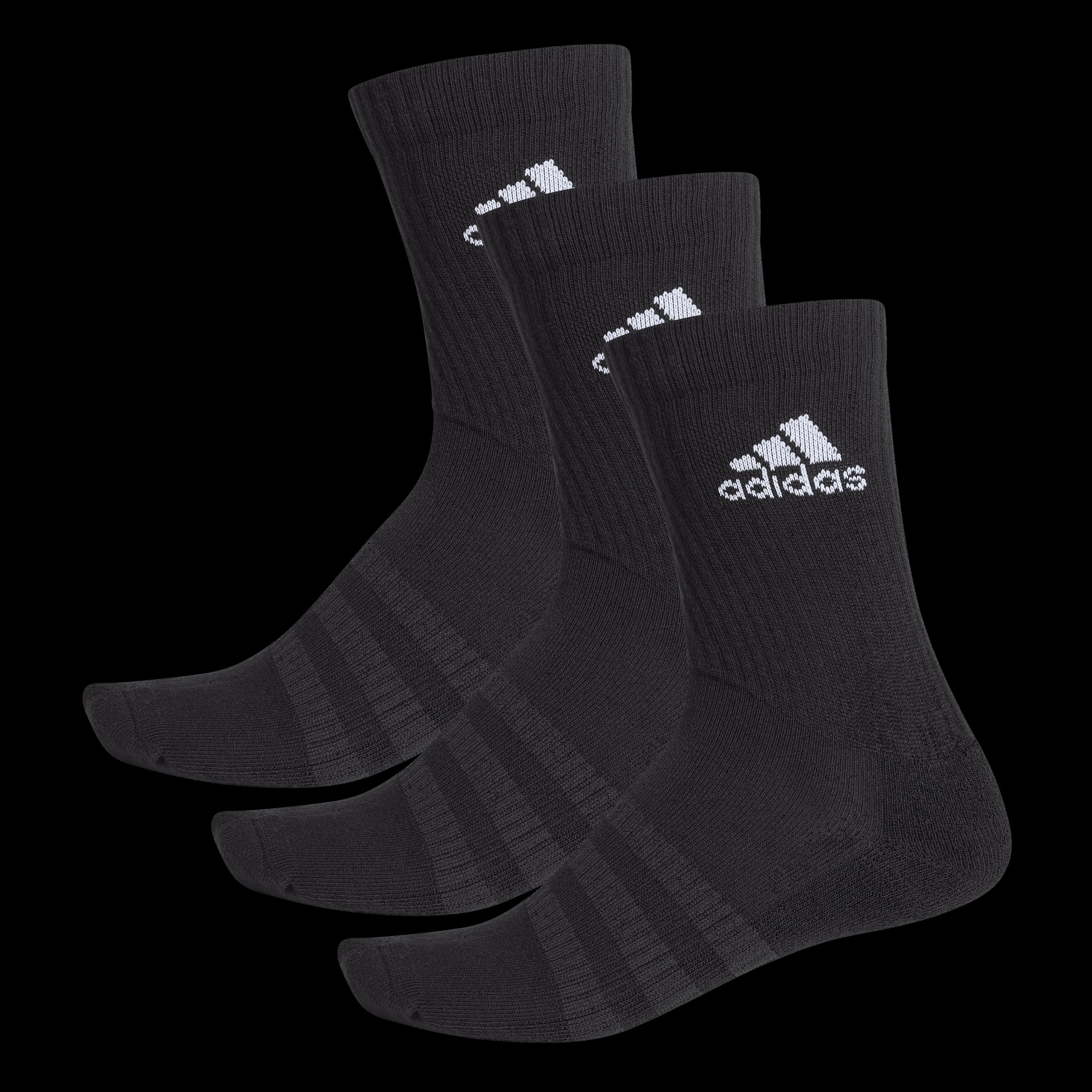 Pack 3 Calcetines Entreno Negros adidas 22-23