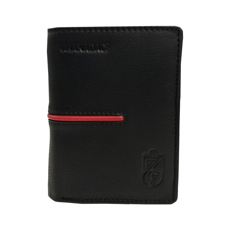 Cartera de Piel Raya Roja Granada CF