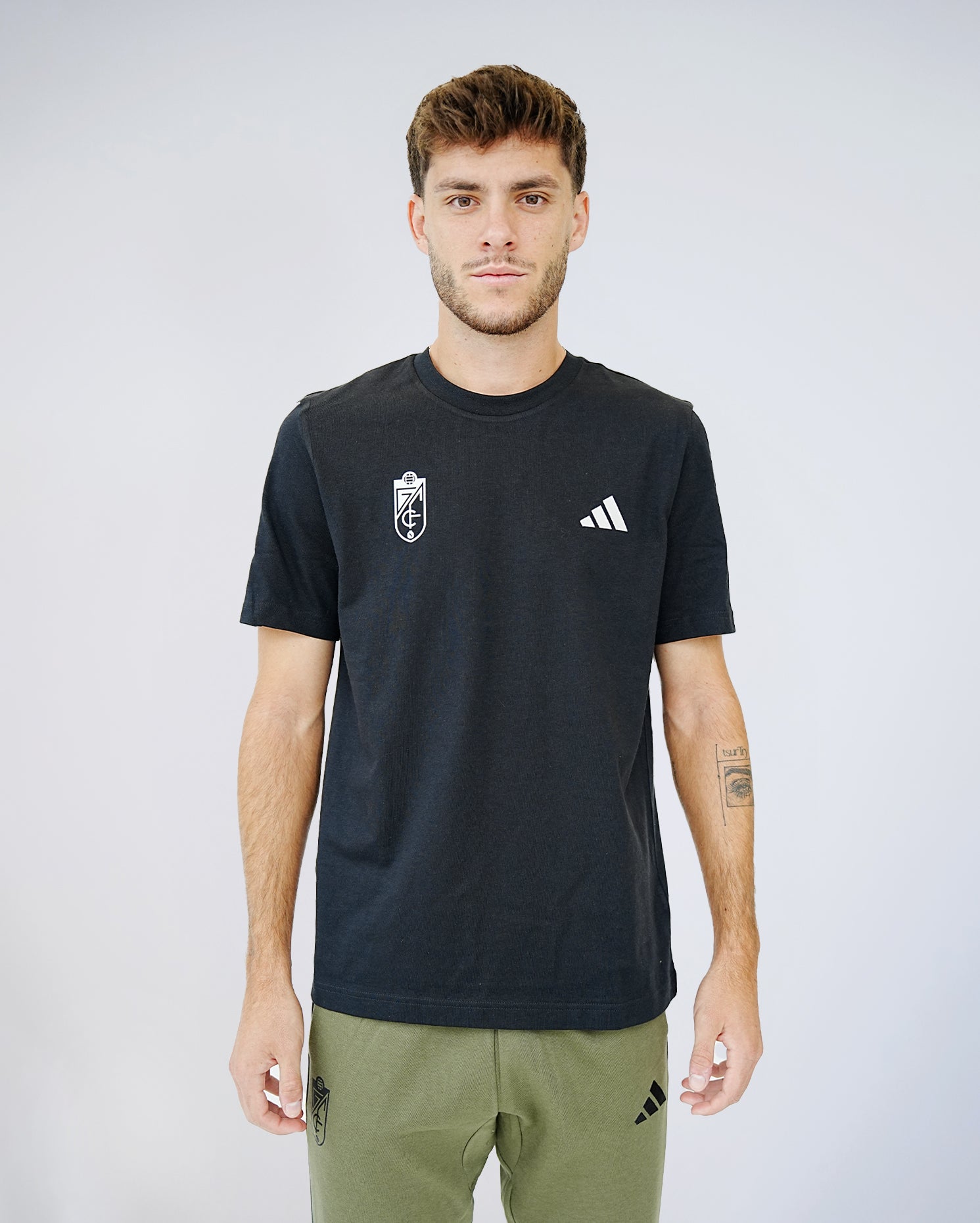 Camiseta FI Negra Hombre adidas 25-26
