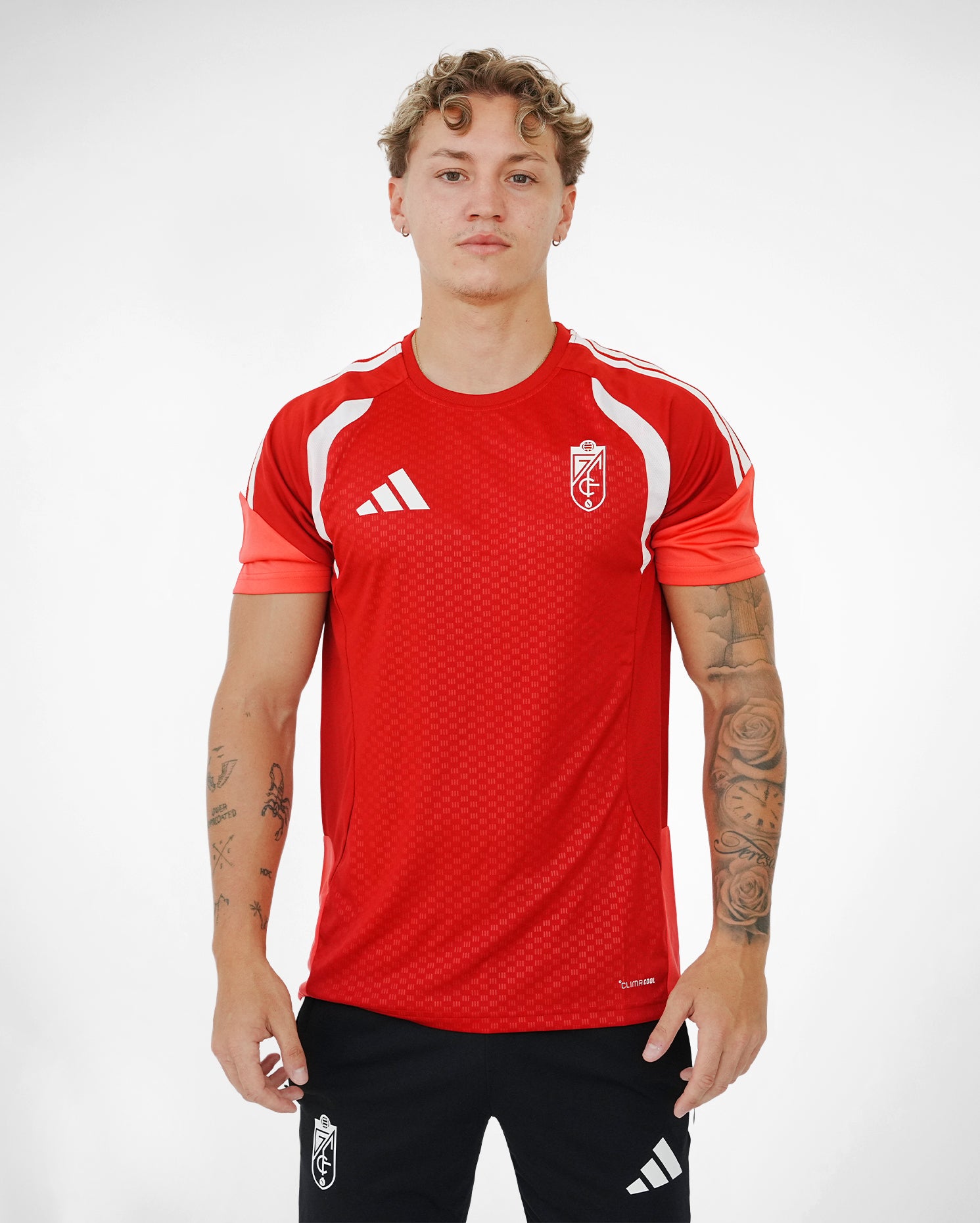 Camiseta Entreno Roja Hombre adidas 26-27