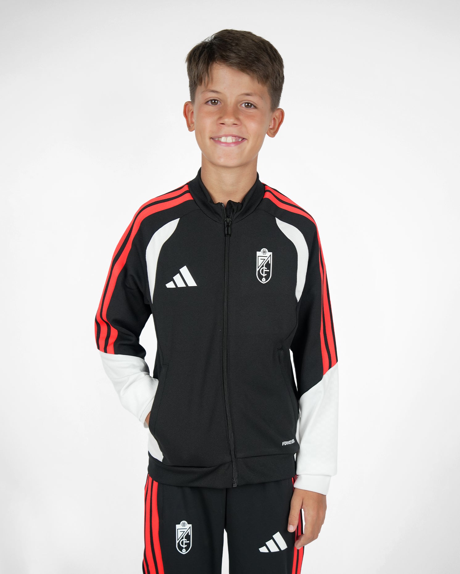 Chaqueta Chándal Jugador Negra Niño adidas 26-27