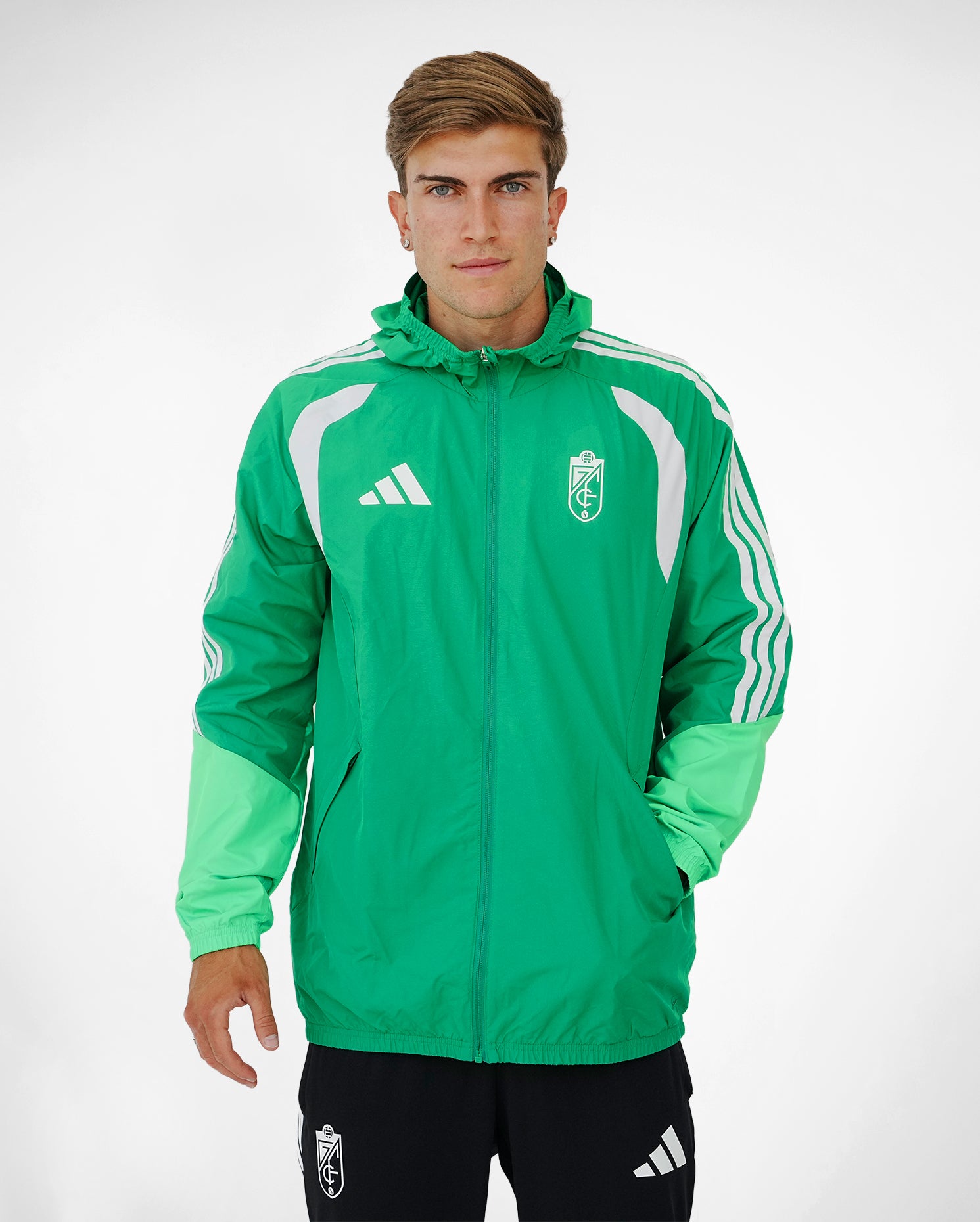 Chubasquero Entreno Verde Hombre adidas 26-27