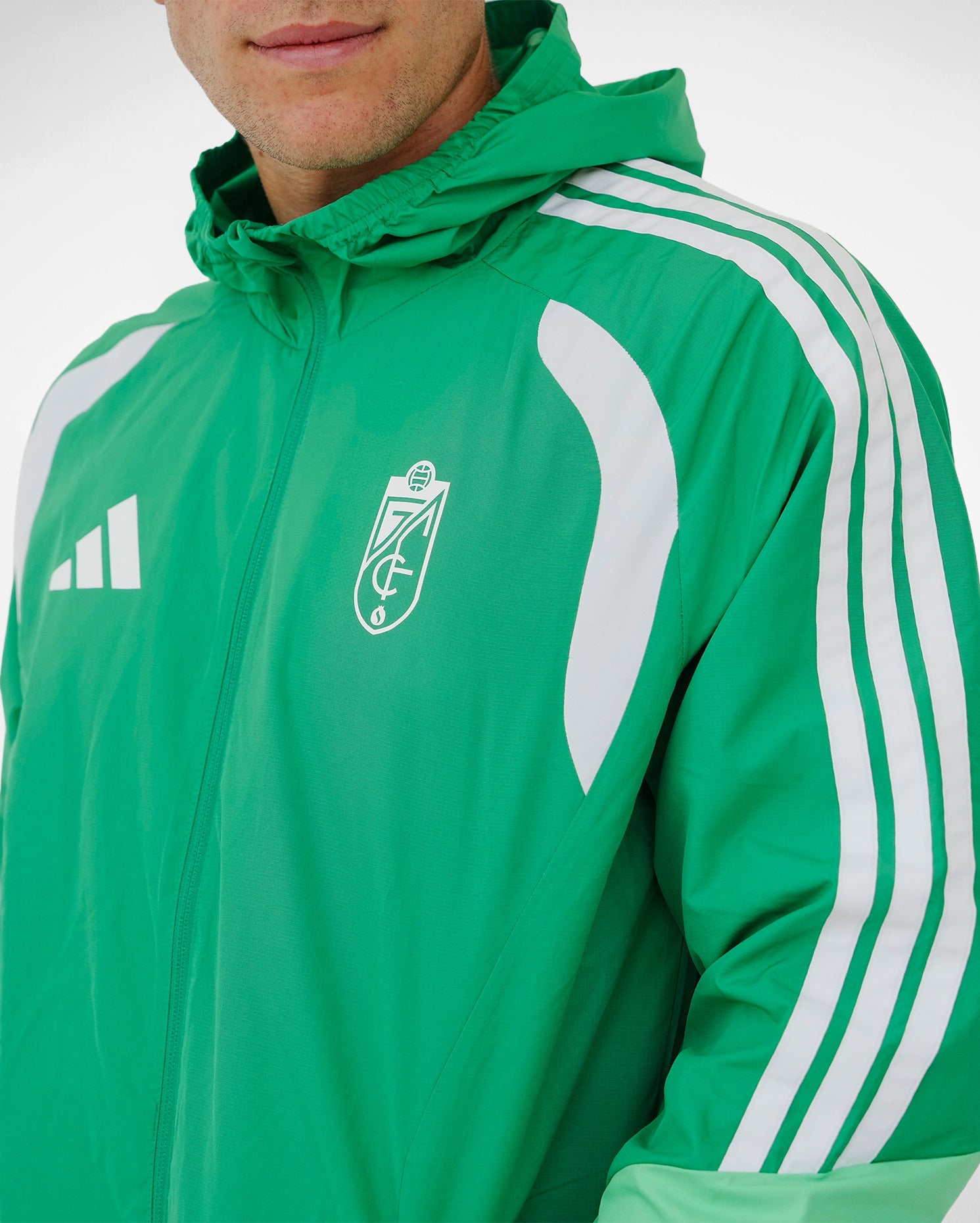 Chubasquero Entreno Verde Hombre adidas 26-27