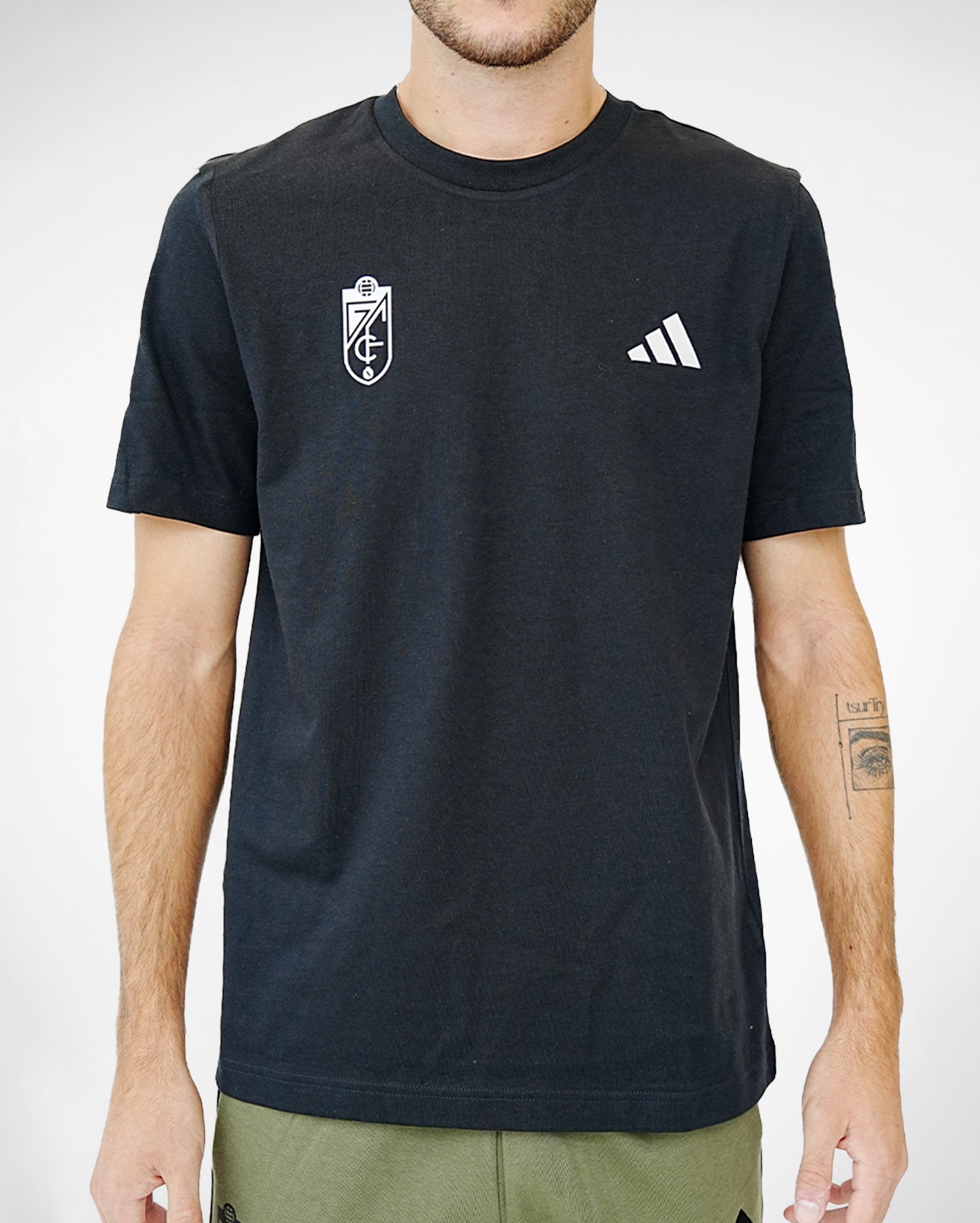 Camiseta FI Negra Hombre adidas 25-26