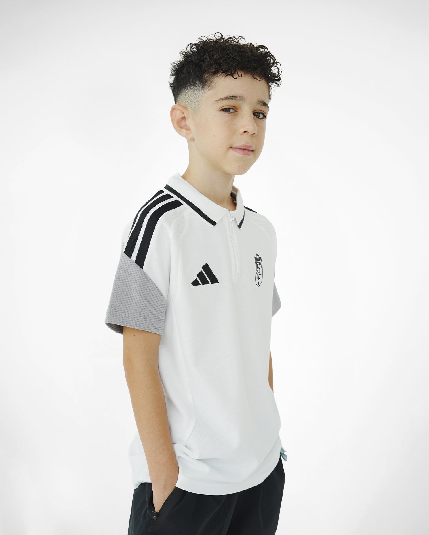 Polo Blanco Niño adidas 26-27