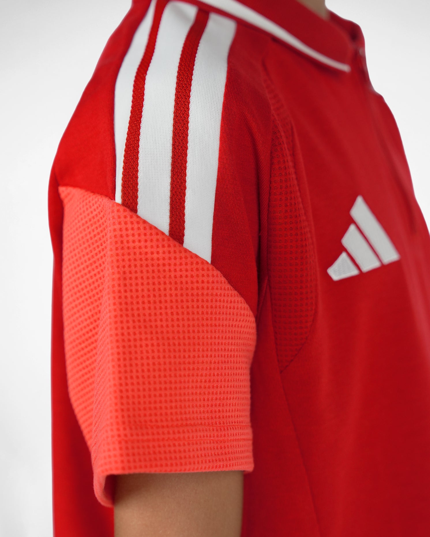 Polo Rojo Niño adidas 26-27