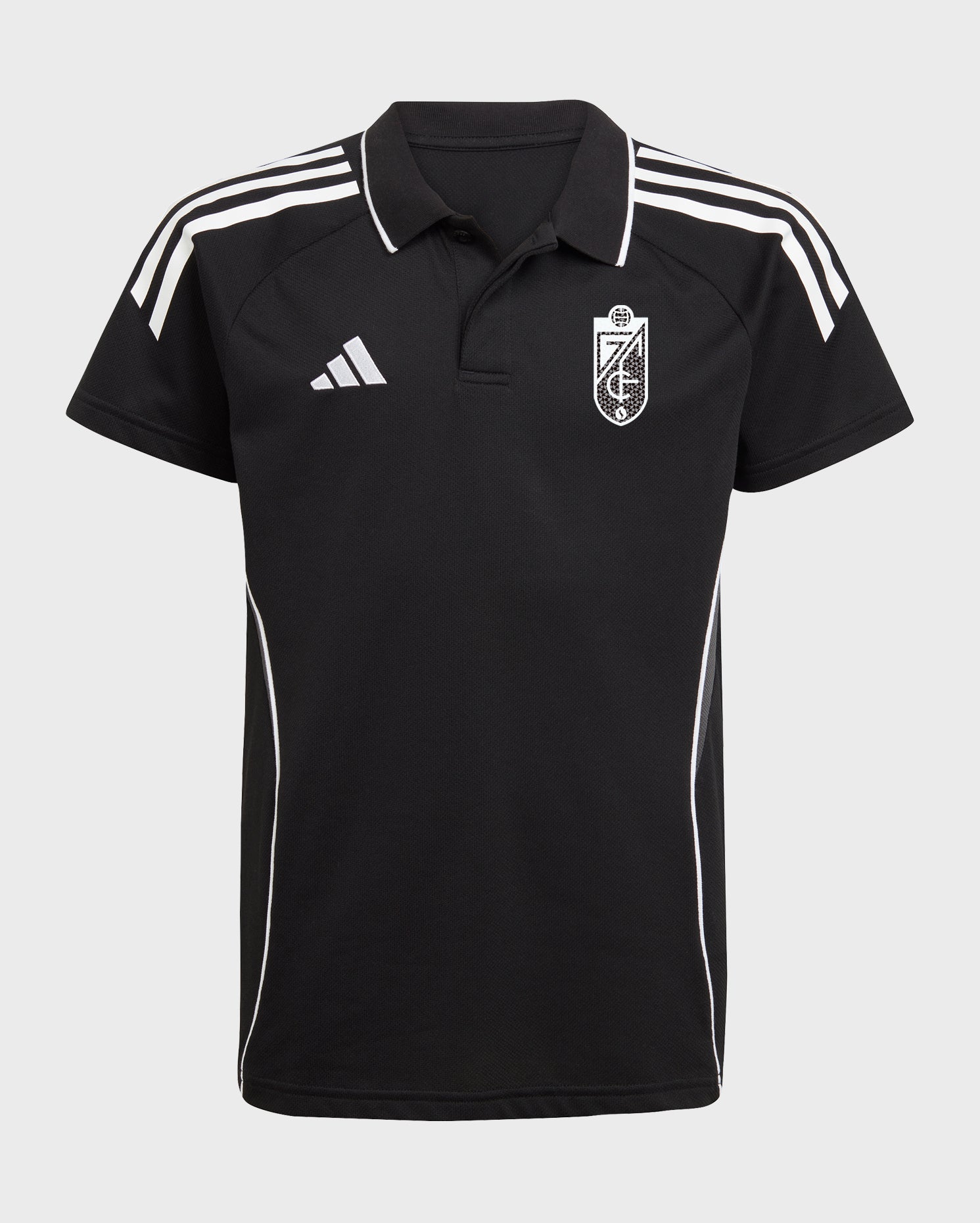 Polo Negro Niño adidas 25-26