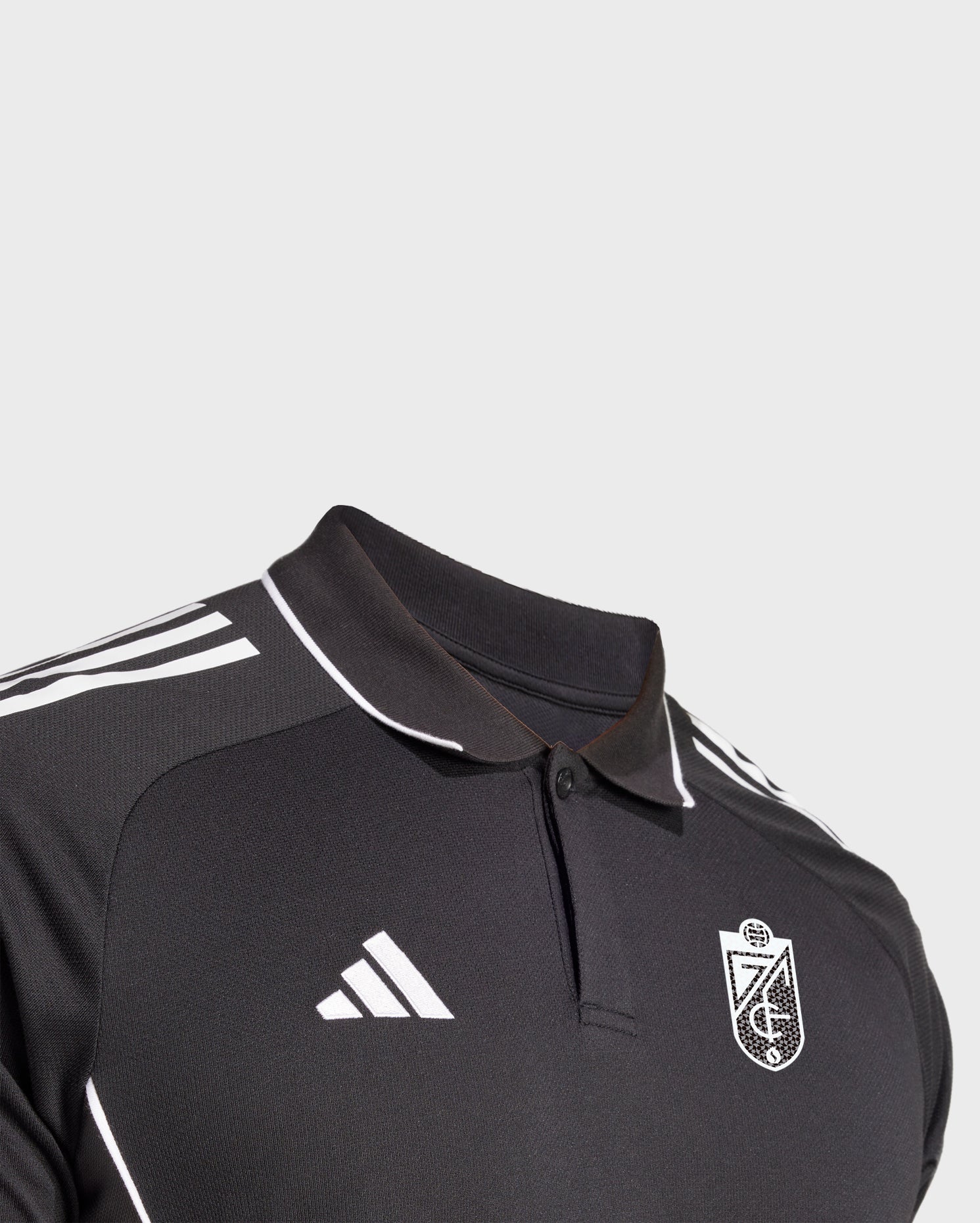 Polo Negro Hombre adidas 25-26