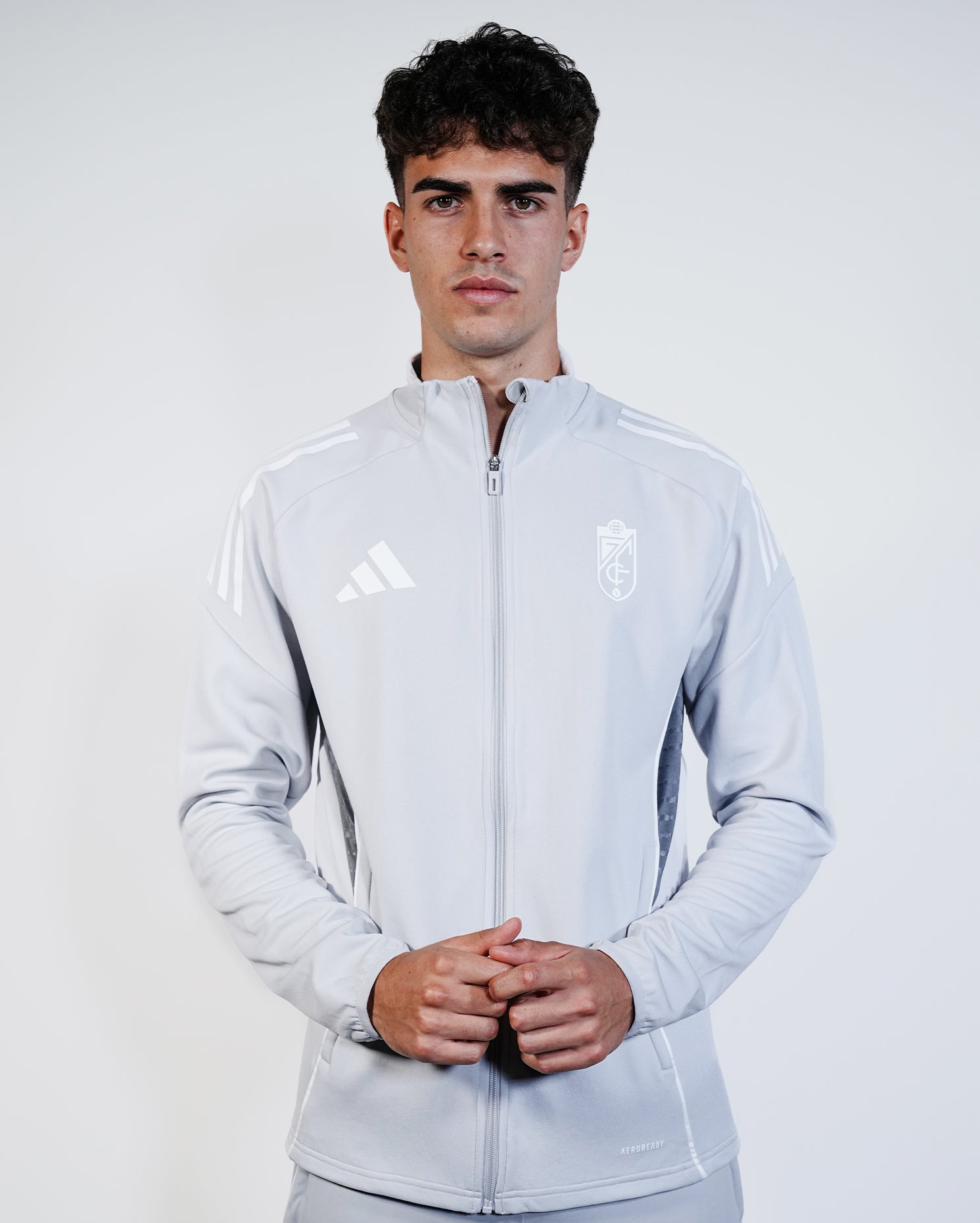 Chaqueta Chándal Gris Hombre adidas 25-26