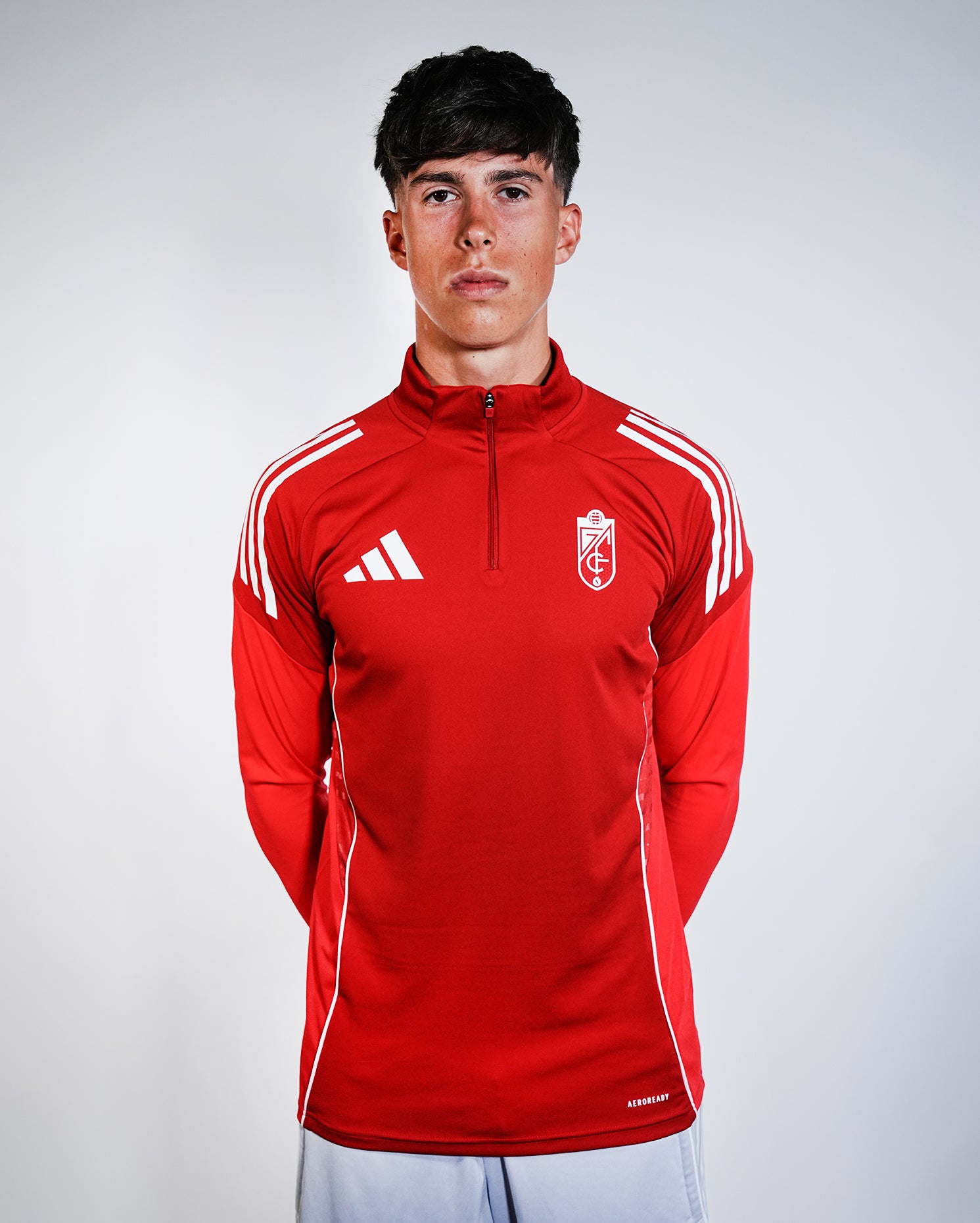 Sudadera Entreno Roja Hombre adidas 25-26