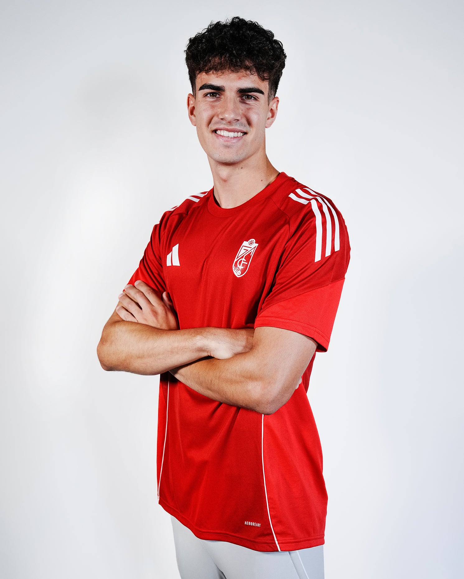 Camiseta Entreno Roja Hombre adidas 25-26