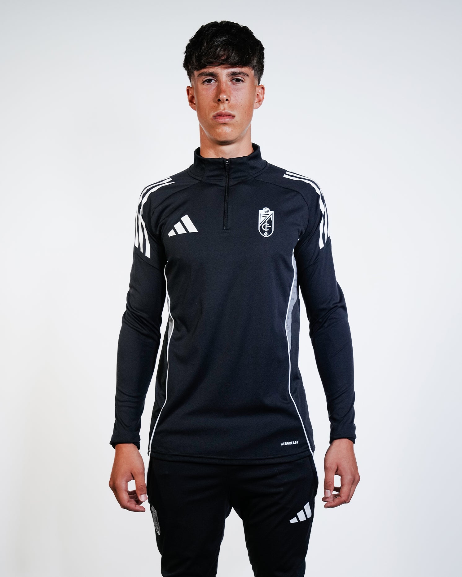 Sudadera Entreno Negra Hombre adidas 25-26