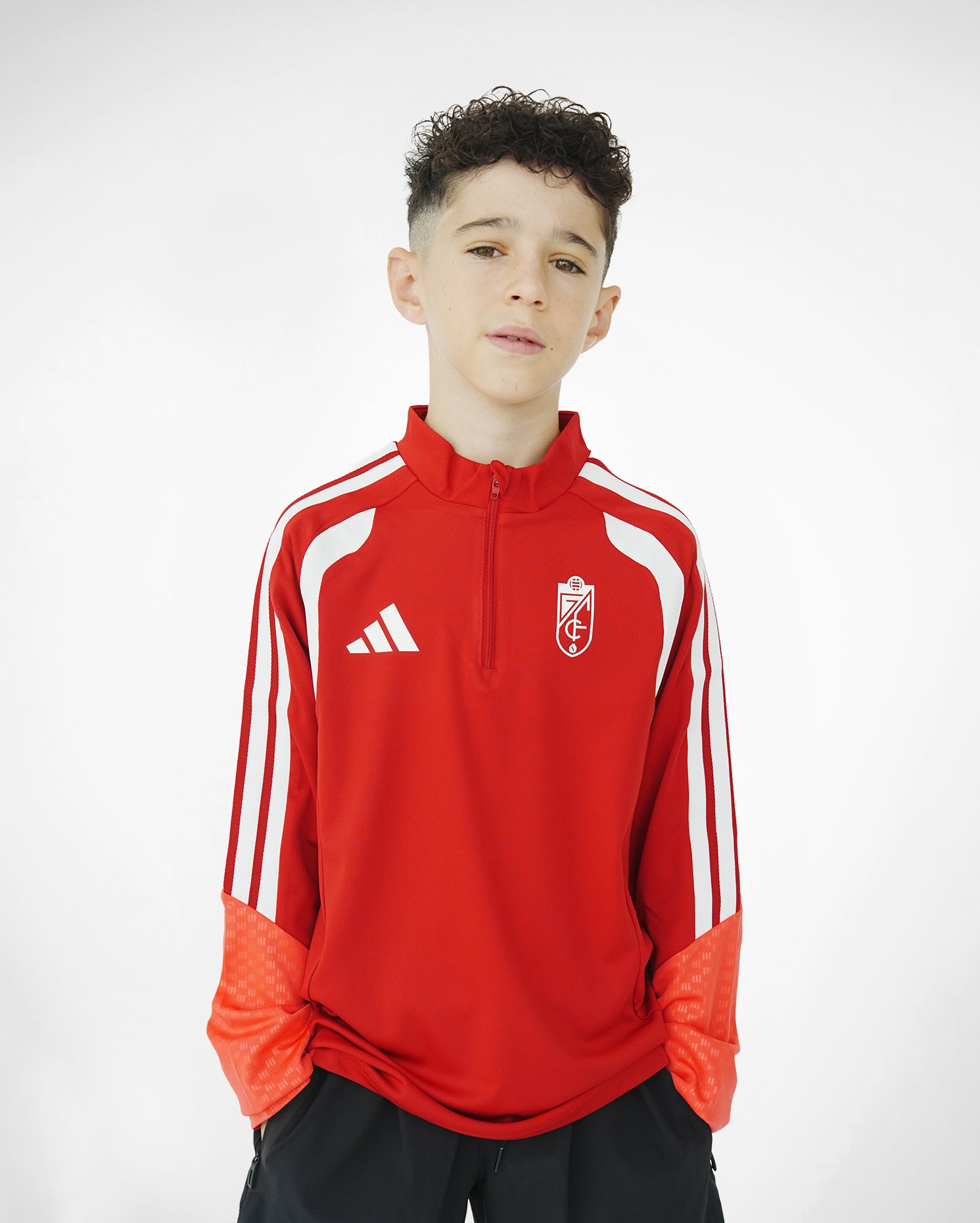 Sudadera Entreno Roja Niño adidas 26-27