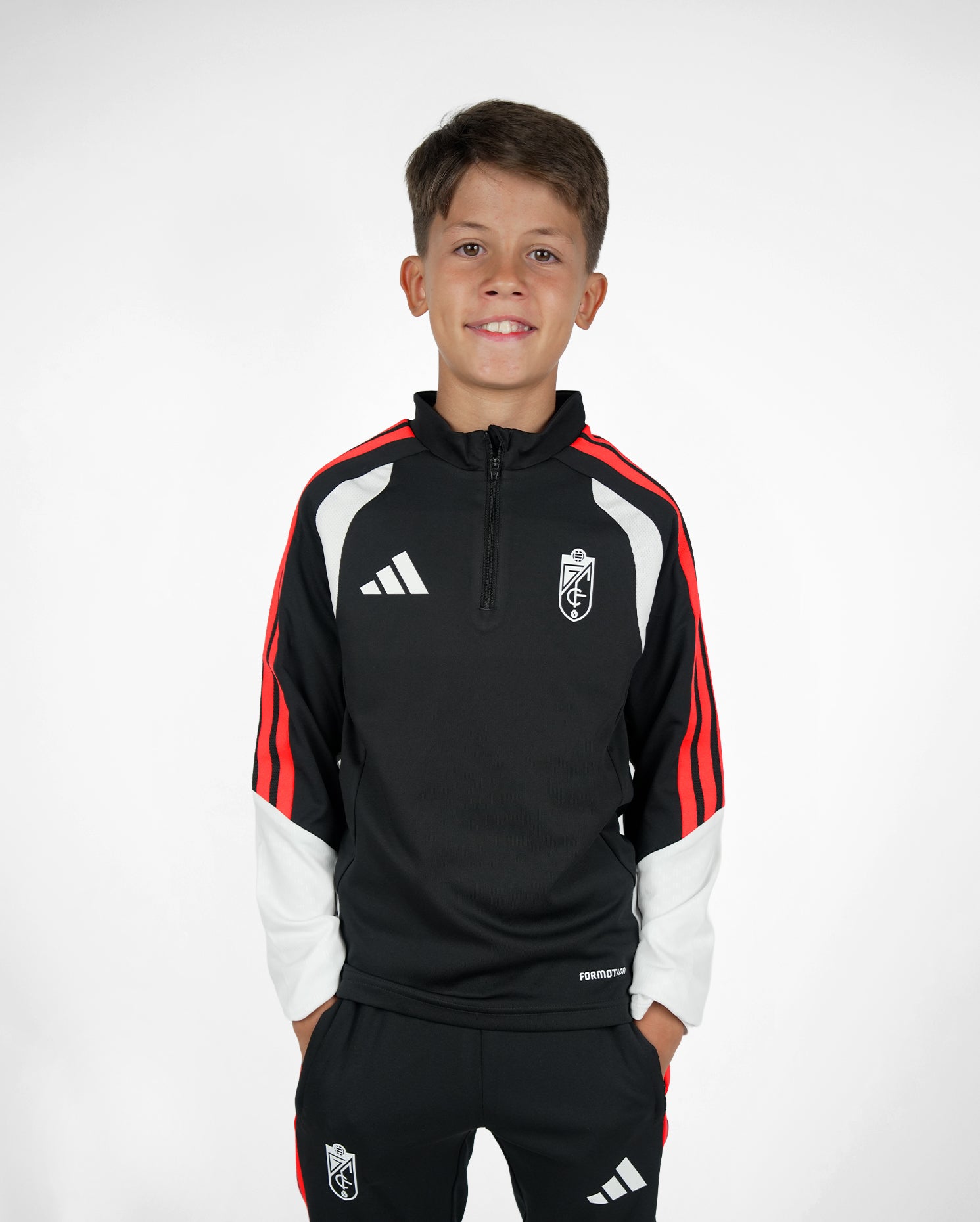 Sudadera Entreno Negra Niño adidas 26-27