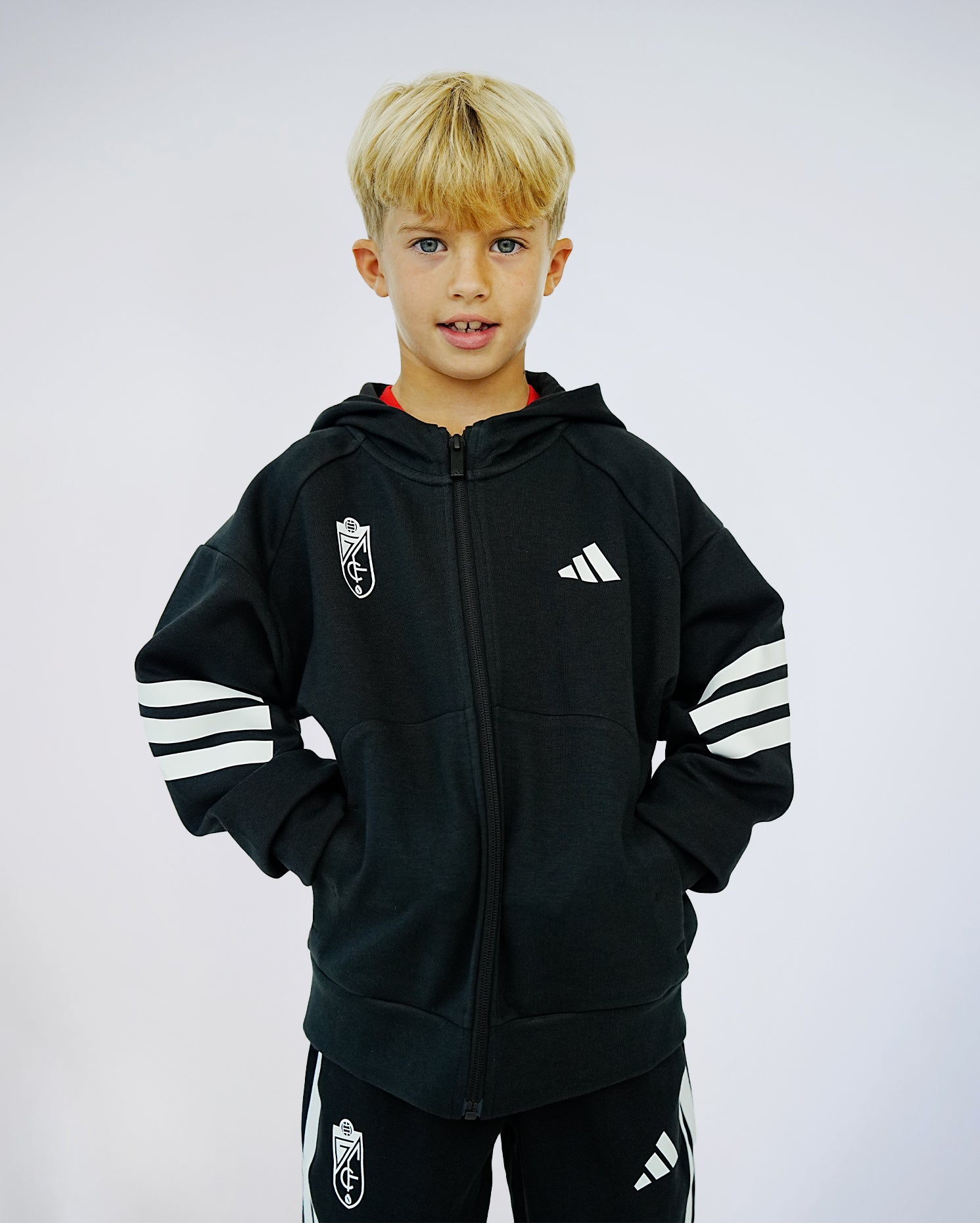 Chaqueta FI Negra Niño adidas 25-26