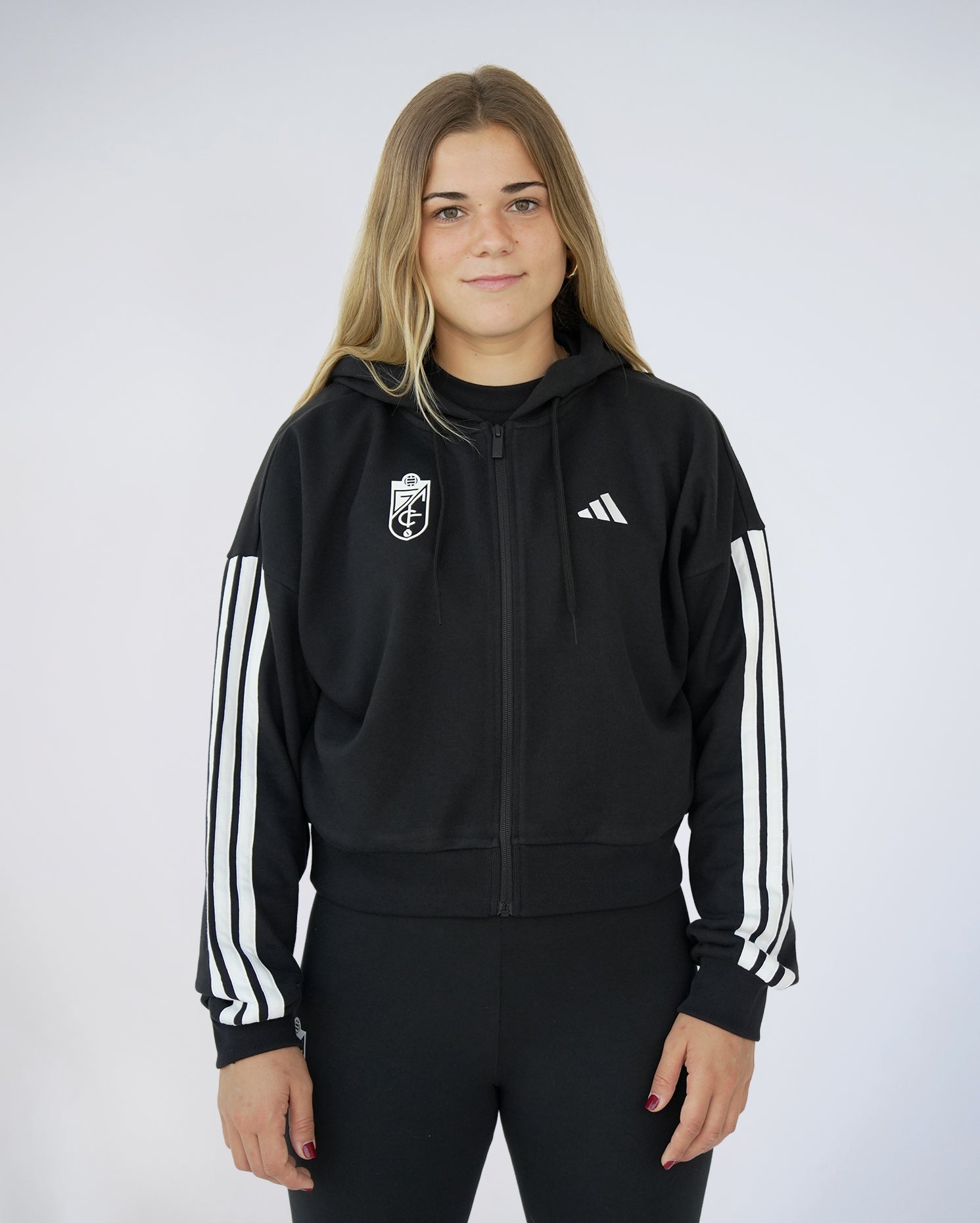 Chaqueta Hoodie FI Negra Mujer adidas 25-26