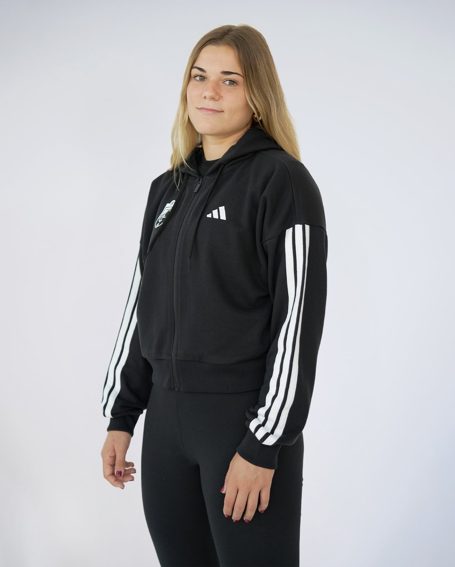 Chaqueta Hoodie FI Negra Mujer adidas 25-26