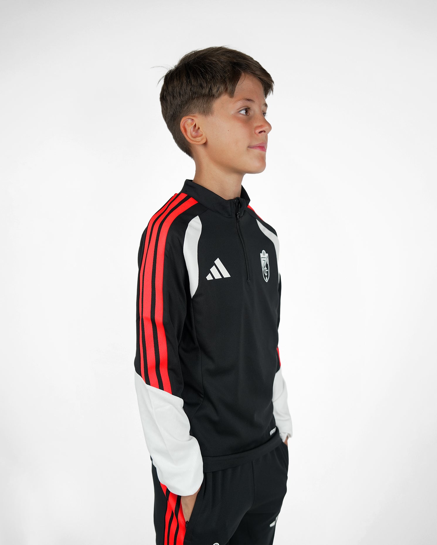 Sudadera Entreno Negra Niño adidas 26-27