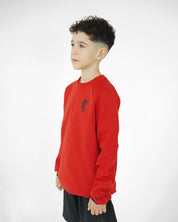 Sudadera Travel Roja Niño adidas 26-27