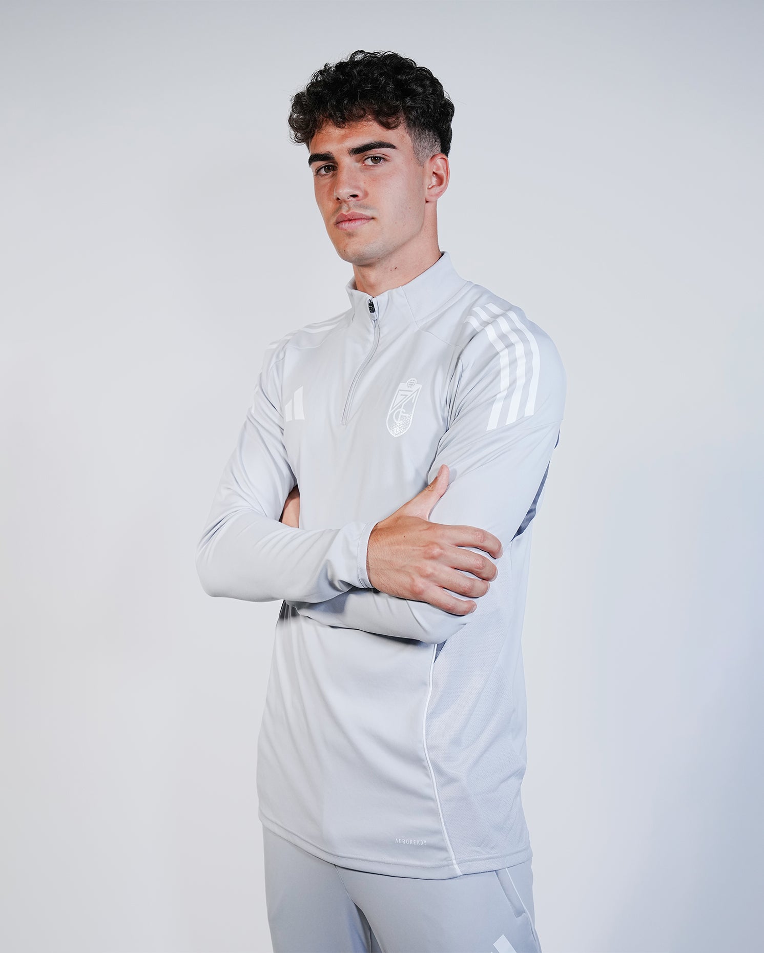 Sudadera Entreno Gris Adulto adidas 25-26
