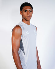 Camiseta Entreno Sin Mangas Gris Adulto adidas 25-26