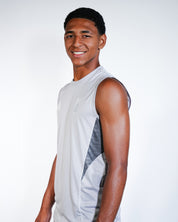 Camiseta Entreno Sin Mangas Gris Adulto adidas 25-26
